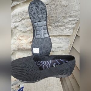 Skechers Black Slip-On Shoes